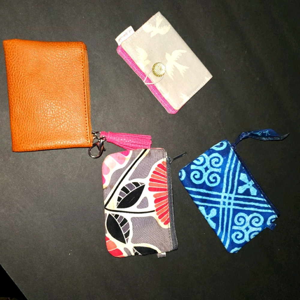 Lot of mixed coin bags and ID holders